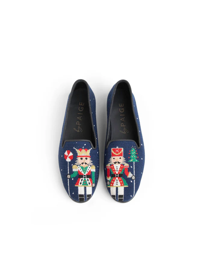 BY PAIGE - NEEDLEPOINT LOAFER IN NUTCRACKERS