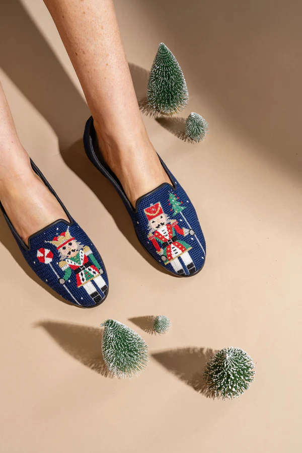 BY PAIGE - NEEDLEPOINT LOAFER IN NUTCRACKERS