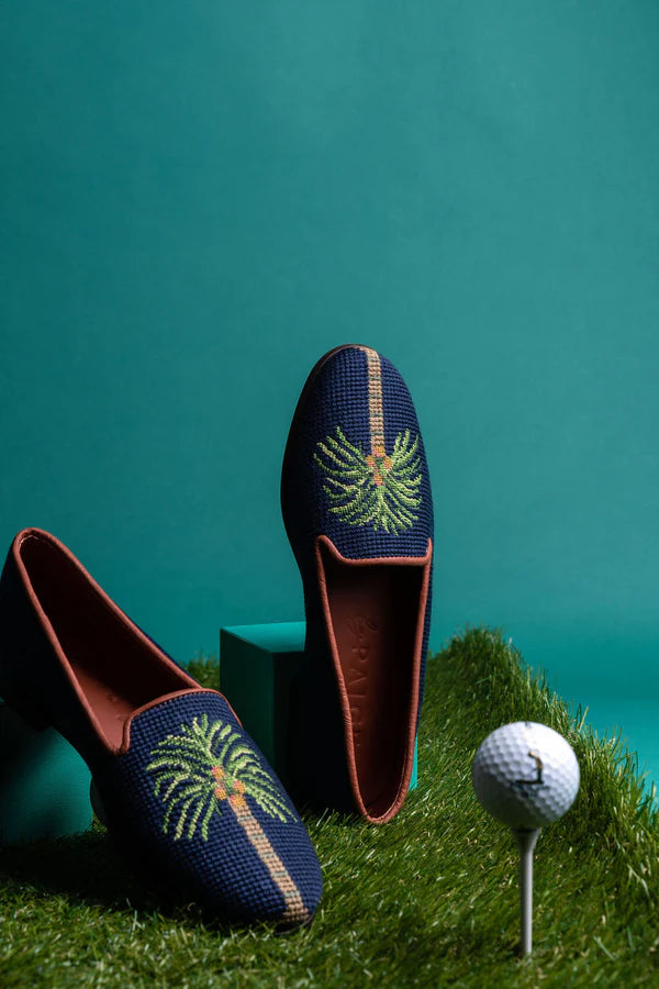 BY PAIGE - NEEDLEPOINT LOAFER - SIZE 7 - PALM TREE