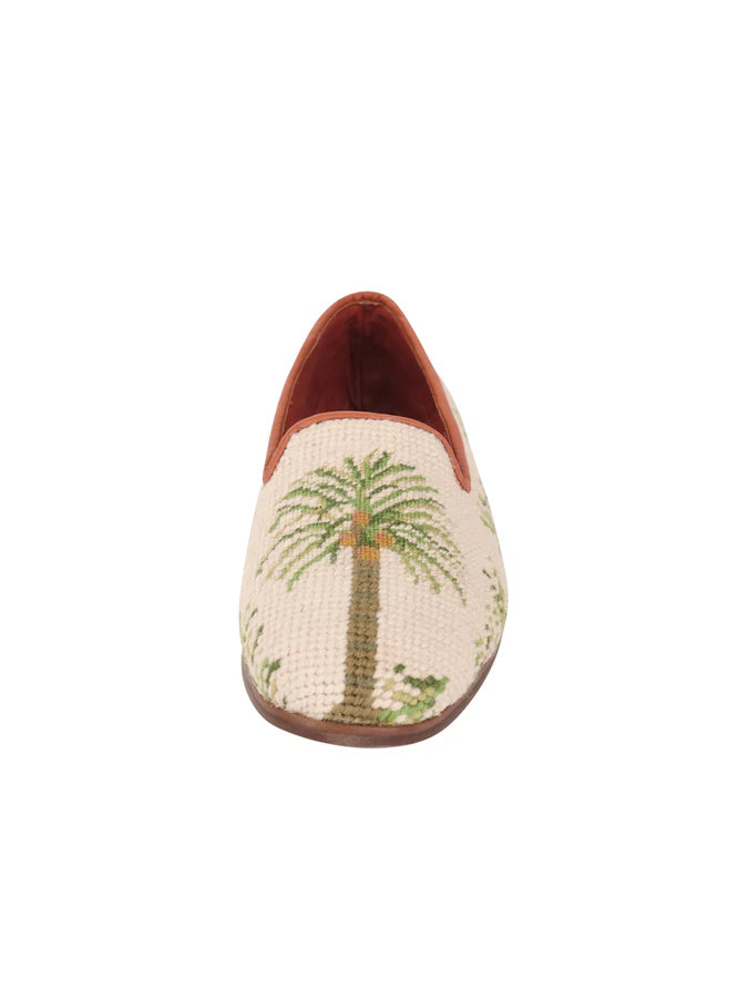 BY PAIGE - NEEDLEPOINT LOAFER - SIZE 7 - PALM ON SAND