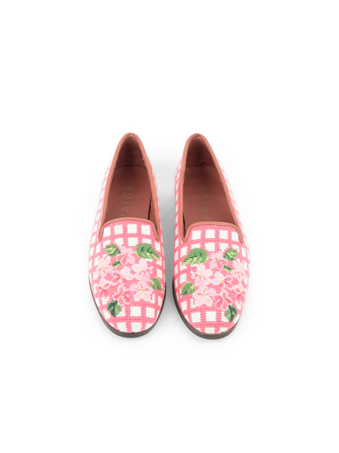 BY PAIGE - NEEDLEPOINT LOAFER IN HYDRANGEA