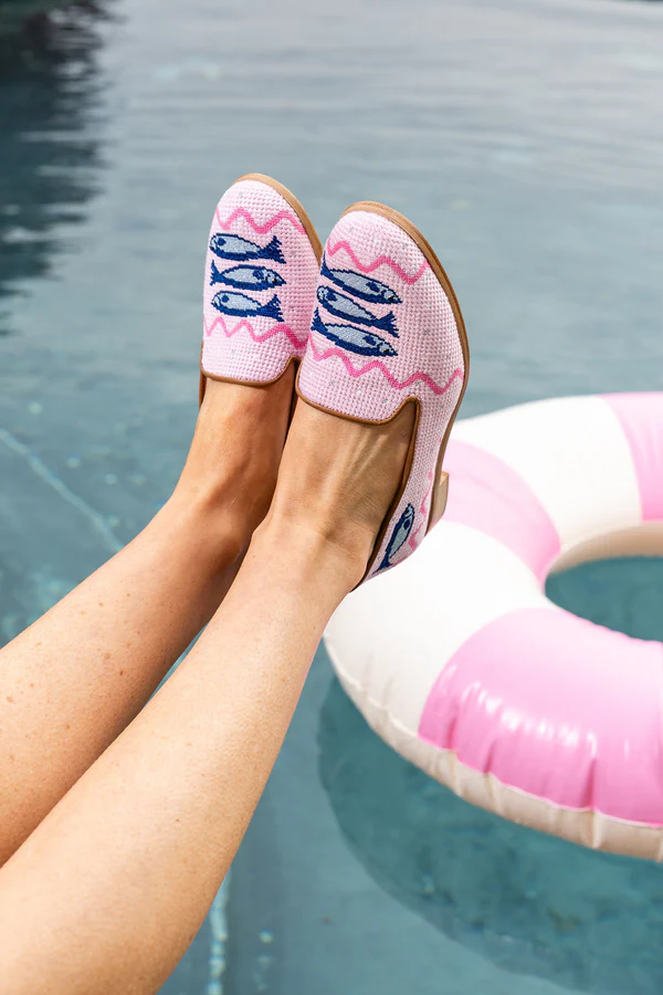 BY PAIGE - NEEDLEPOINT LOAFER IN SARDINES