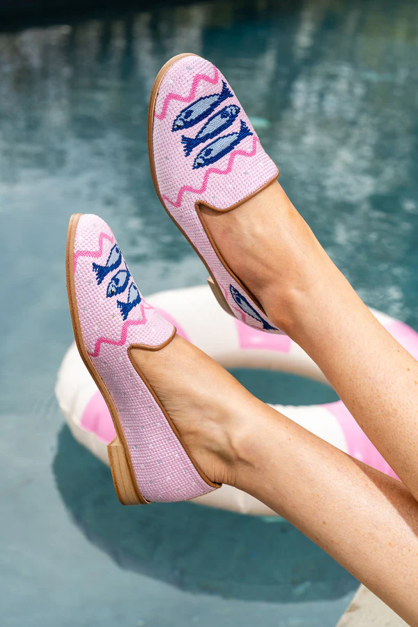 BY PAIGE - NEEDLEPOINT LOAFER IN SARDINES