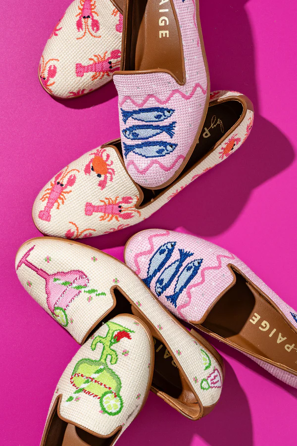 BY PAIGE - NEEDLEPOINT LOAFER IN SARDINES