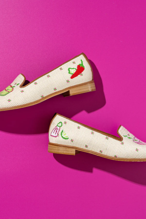 BY PAIGE - NEEDLEPOINT LOAFER IN MARGARITA