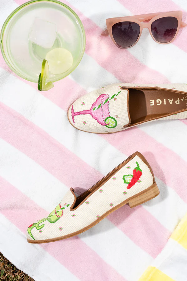 BY PAIGE - NEEDLEPOINT LOAFER IN MARGARITA