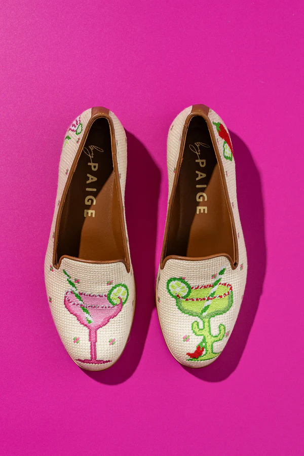 BY PAIGE - NEEDLEPOINT LOAFER IN MARGARITA