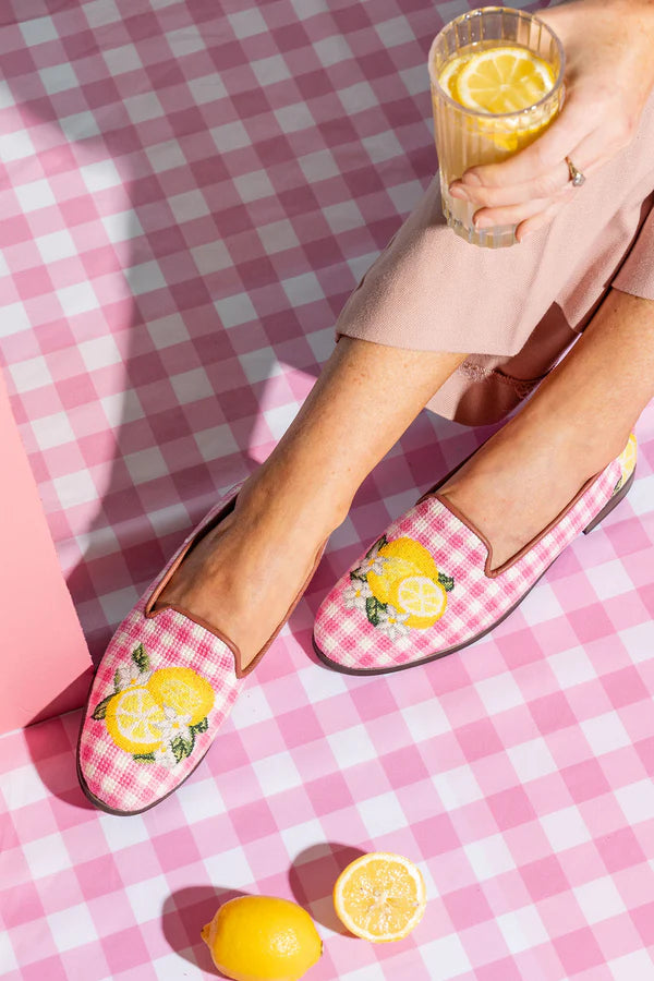 BY PAIGE - NEEDLEPOINT LOAFER IN LEMON