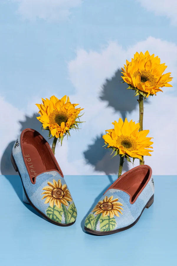 BY PAIGE - NEEDLEPOINT LOAFER IN SUNFLOWER