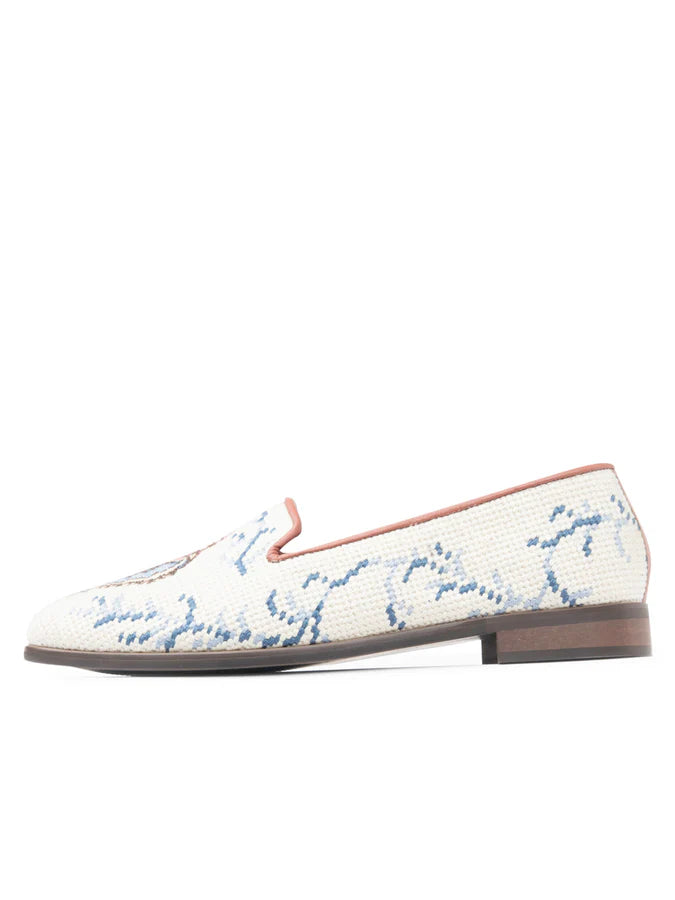 BY PAIGE - NEEDLEPOINT LOAFER IN SHELL