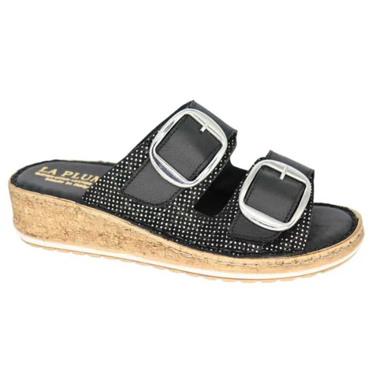 La Plume - Cove Women’s Cork Leather Sandal