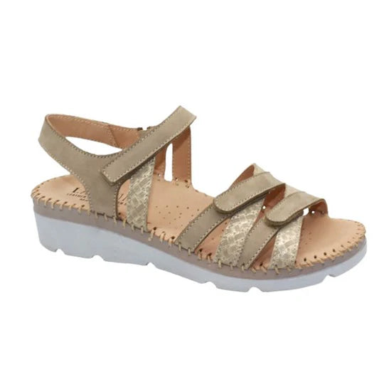 La Plume - Fiesta Women’s Multi-Strap Leather Slingback Sandal