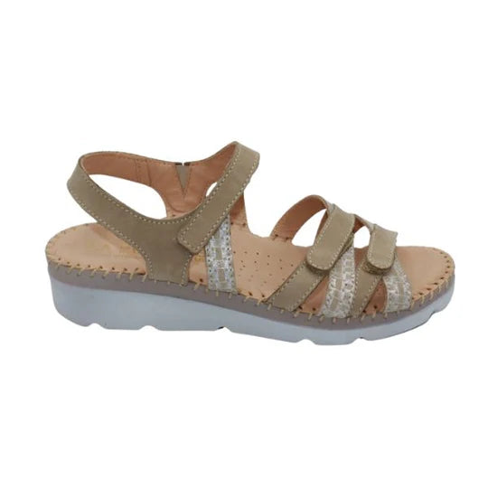 La Plume - Fiesta Women’s Multi-Strap Leather Slingback Sandal