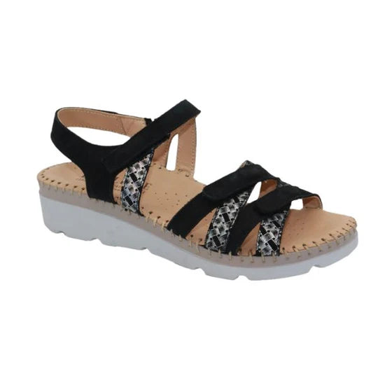 La Plume - Fiesta Women’s Multi-Strap Leather Slingback Sandal