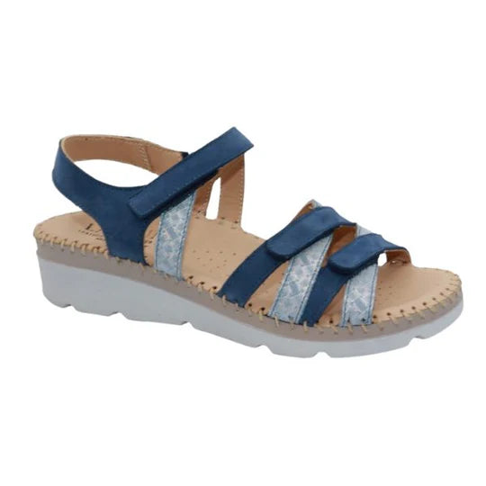 La Plume - Fiesta Women’s Multi-Strap Leather Slingback Sandal