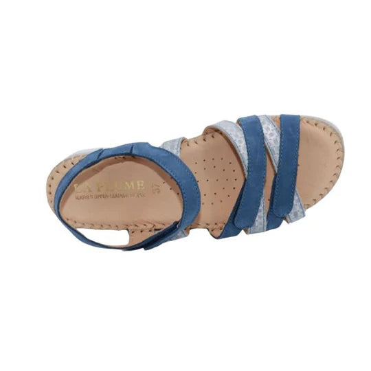 La Plume - Fiesta Women’s Multi-Strap Leather Slingback Sandal