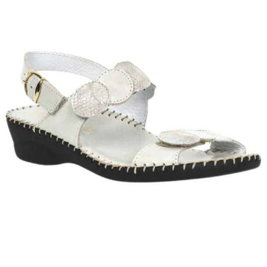 La Plume -Fiora Mixed-Texture Slingback Sandal