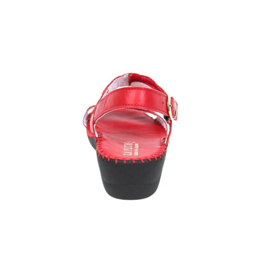La Plume -Fiora Mixed-Texture Slingback Sandal