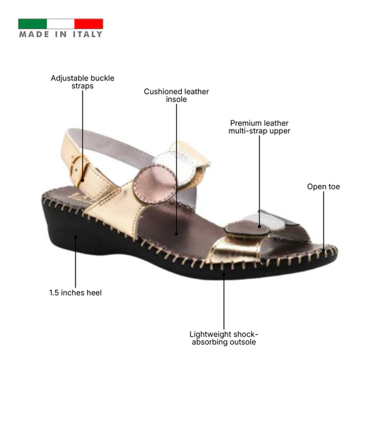 La Plume -Fiora Mixed-Texture Slingback Sandal