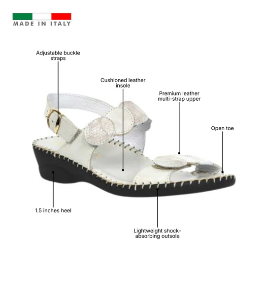 La Plume -Fiora Mixed-Texture Slingback Sandal