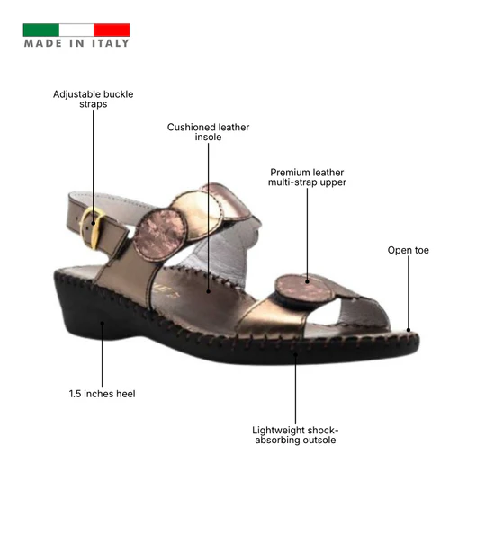 La Plume -Fiora Mixed-Texture Slingback Sandal