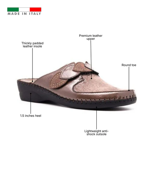 La Plume - Garden Padded Leather Slide