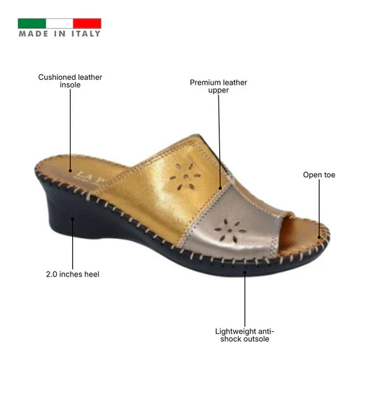 La Plume - Gemini Anatomical Leather Slide
