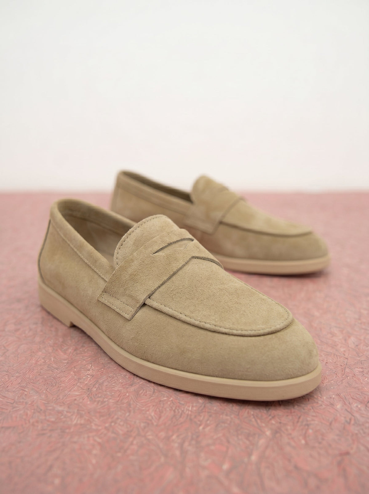 Michele Lopriore Asti Loafers, Suede Camel, gallery view 5