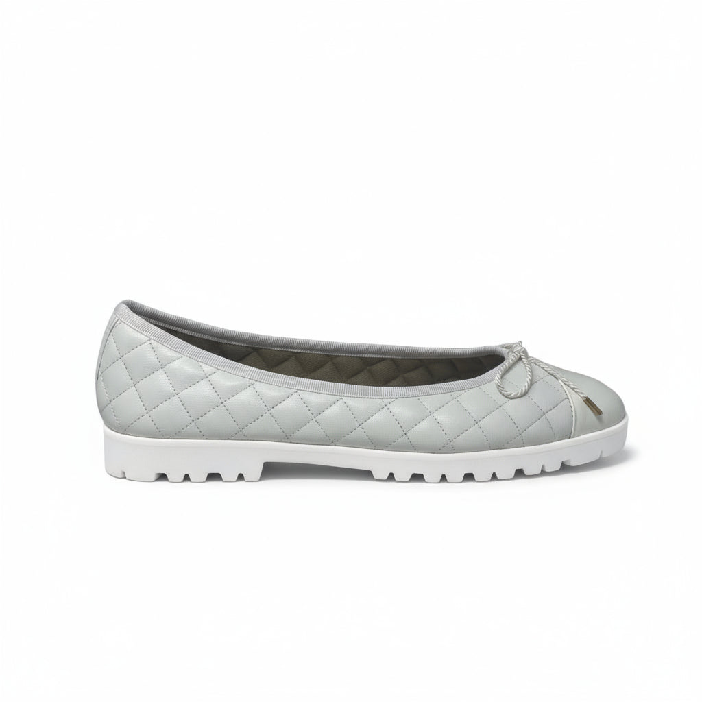 PAUL MAYER - BEST LUG SOLE - SIZE 7 - PATENT WHITE / NAPPA WHITE (WHITE SOLE)