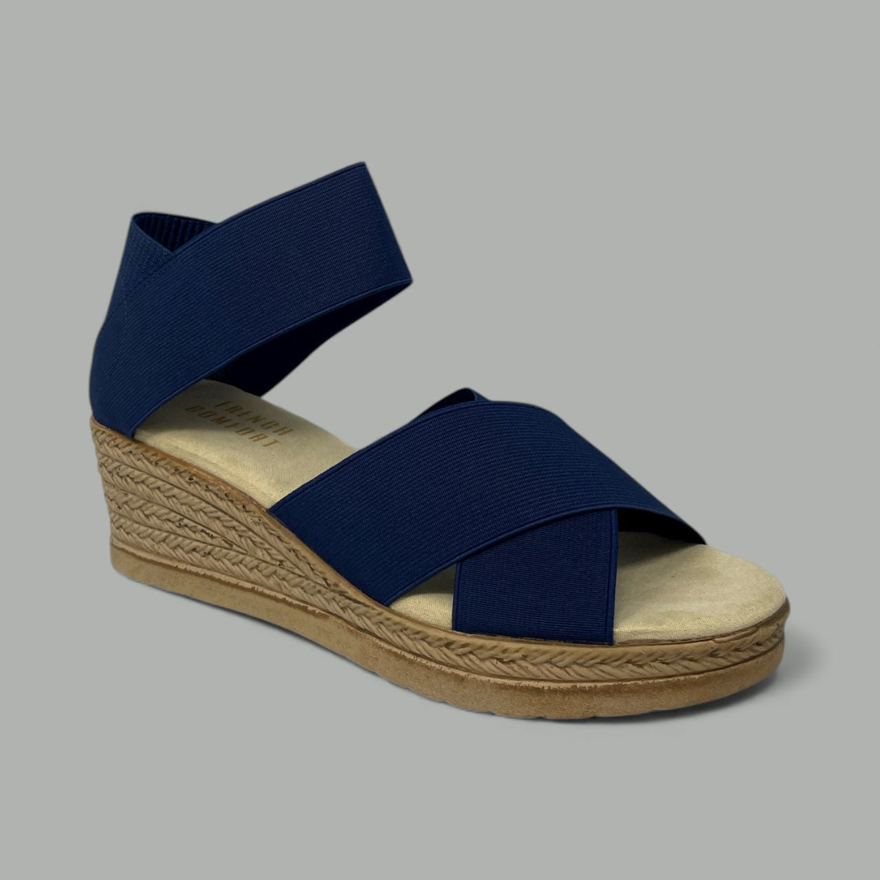 FRENCH COMFORT - VEGAS - SIZE 10 - NAVY