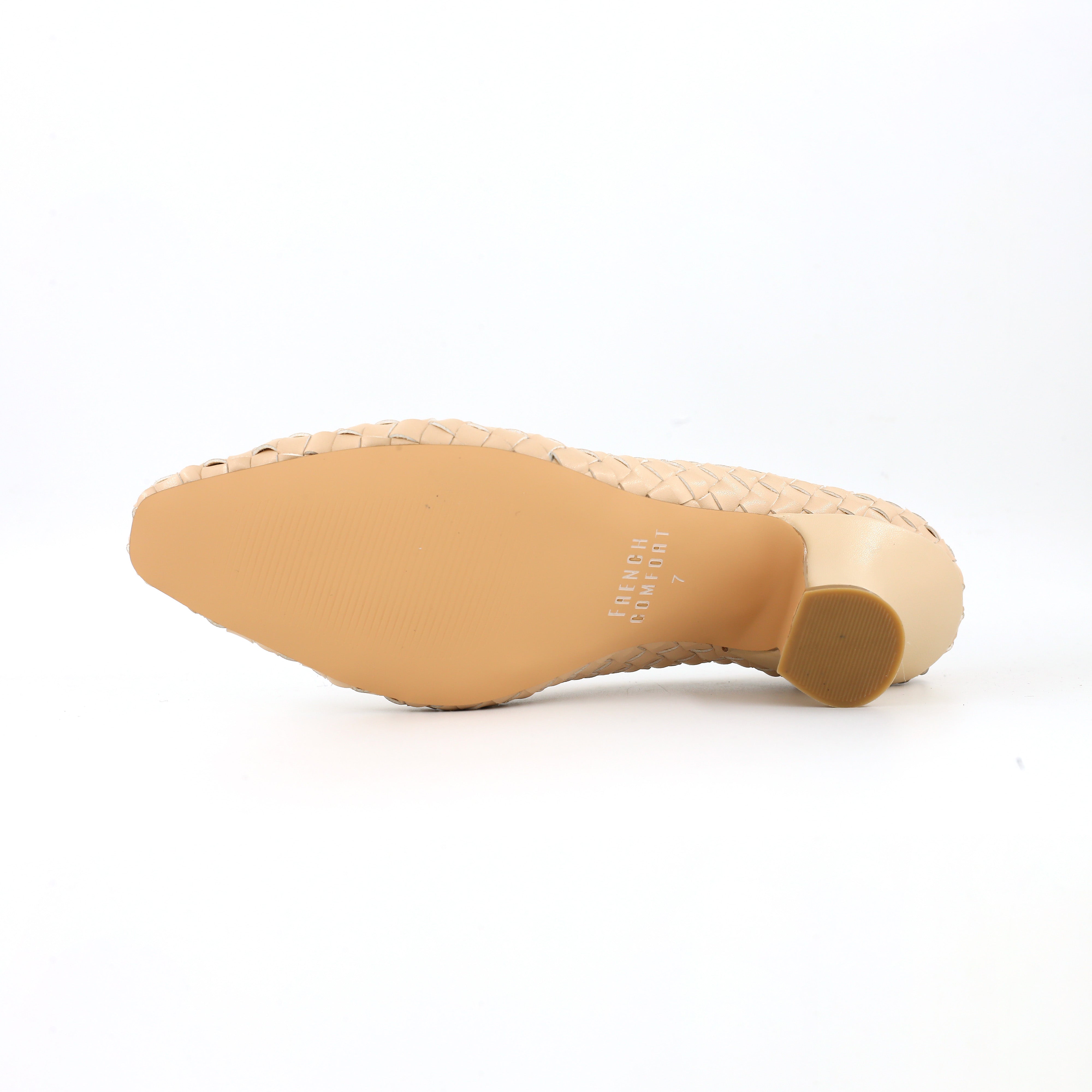 FRENCH COMFORT - SHELLY - SIZE 7.5 - BEIGE