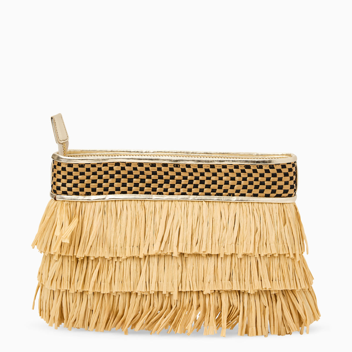 Elba Raffia Purse in Natural, product view 4