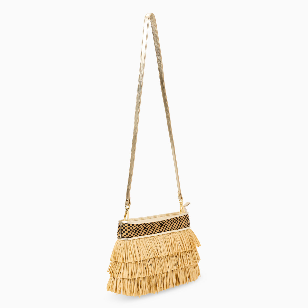 Elba Raffia Purse in Natural, product view 3