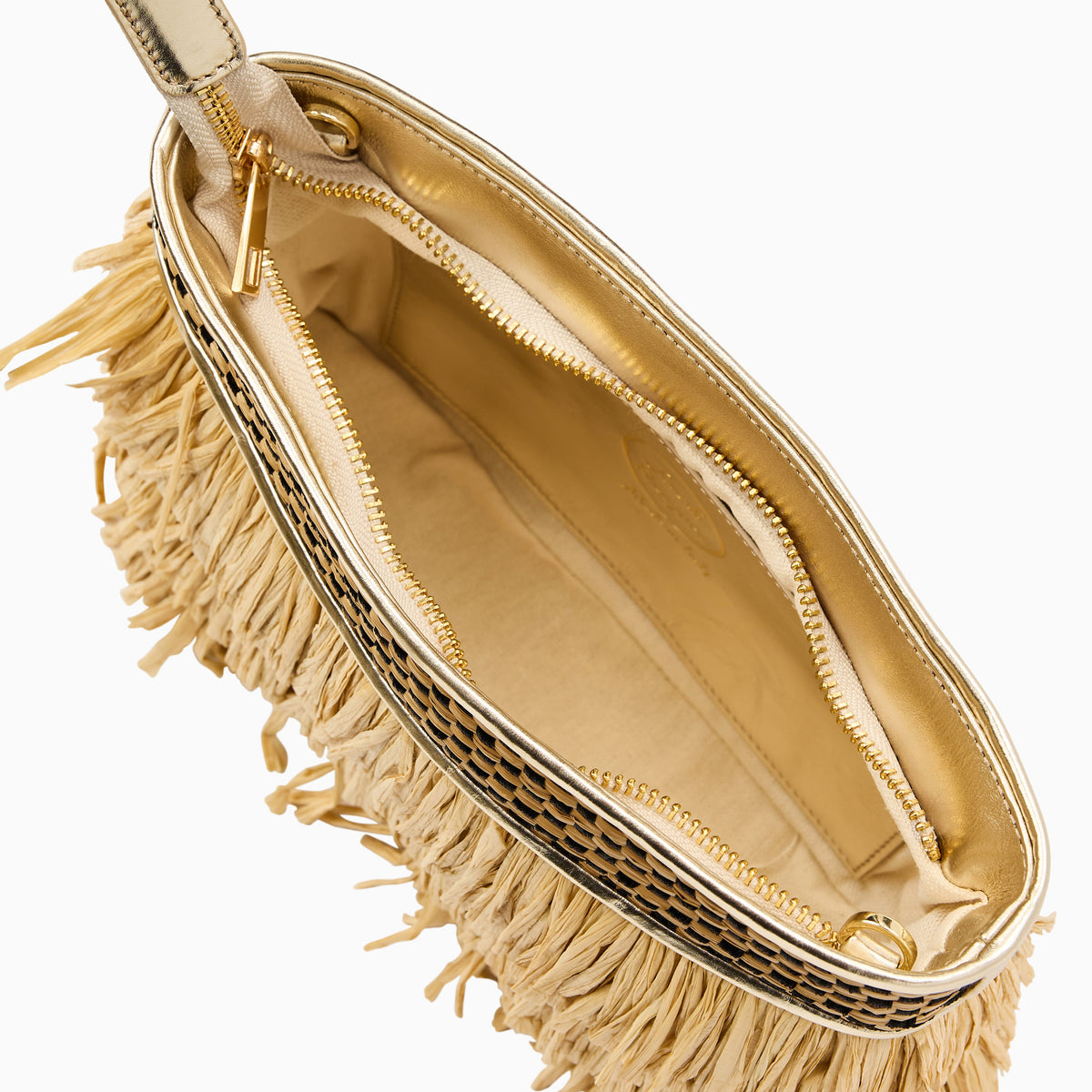Elba Raffia Purse in Natural, product view 2