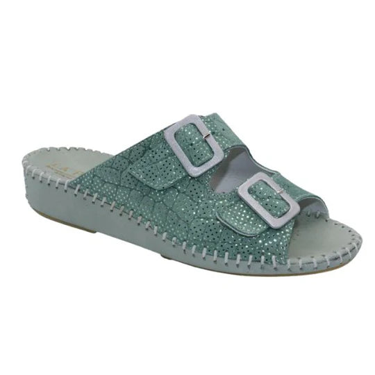La Plume - Jen Sparkle Leather Slide