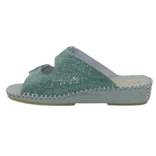 La Plume - Jen Sparkle Leather Slide