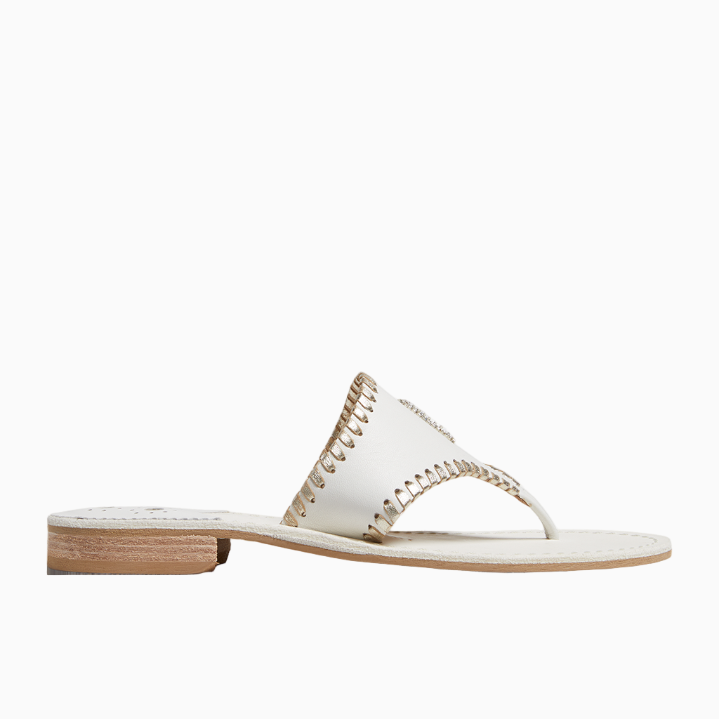 Jack Rogers - Jacks "I DO" Sandal - White & Platinum - view 4