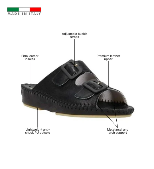 La Plume - Jen Classic Leather Slide