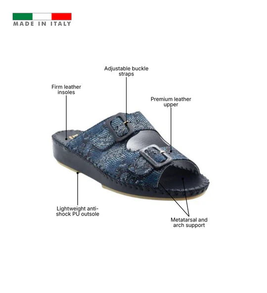La Plume - Jen Classic Leather Slide