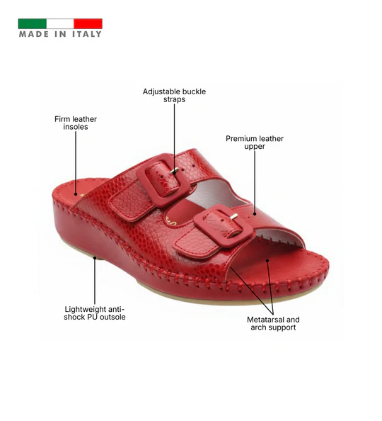 La Plume - Jen Classic Leather Slide