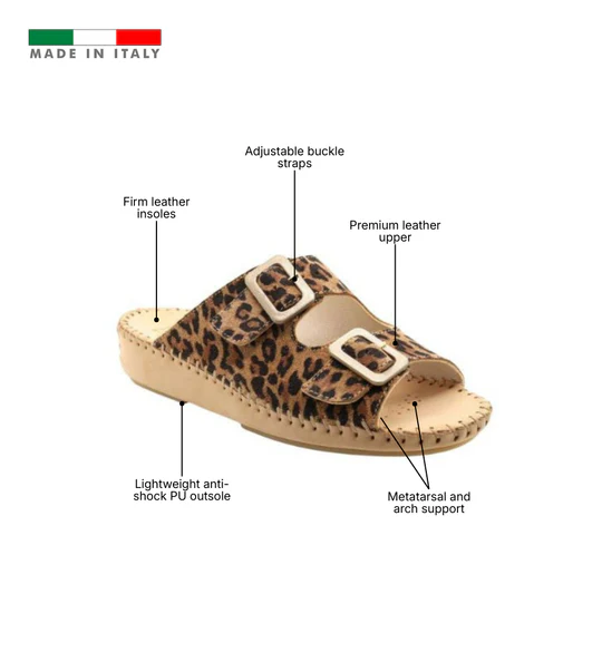 La Plume - Jen Classic Leather Slide