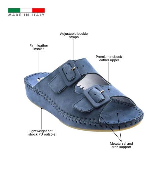 La Plume - Jen Nubuck Leather Slide