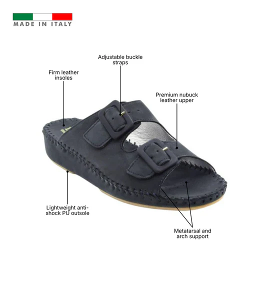 La Plume - Jen Nubuck Leather Slide