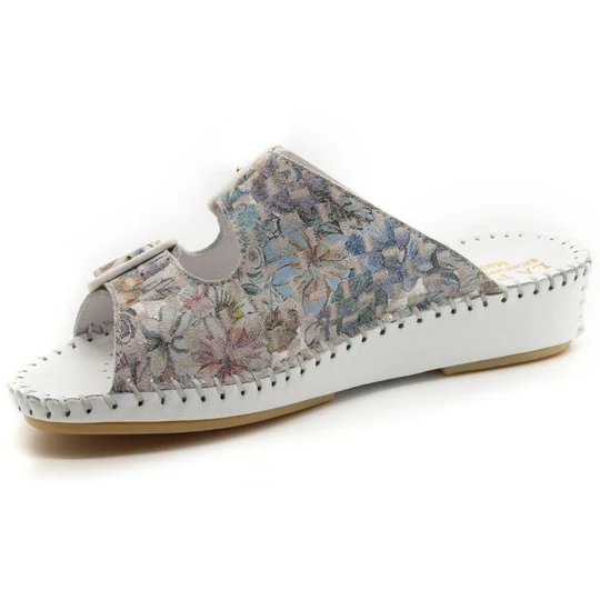 La Plume - Jen Women’s Leather Comfort Slide Sandal