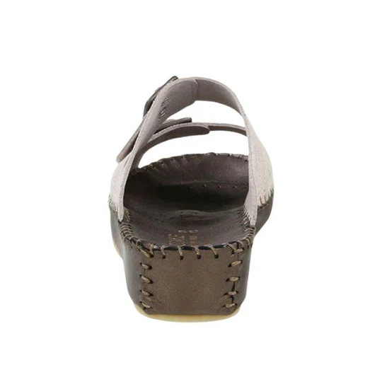 La Plume - Jen Animal Print Leather Slide
