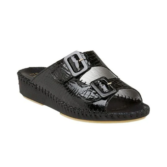 La Plume - Jen Classic Leather Slide