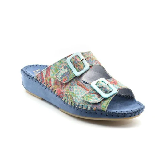 La Plume - Jen Women’s Leather Comfort Slide Sandal