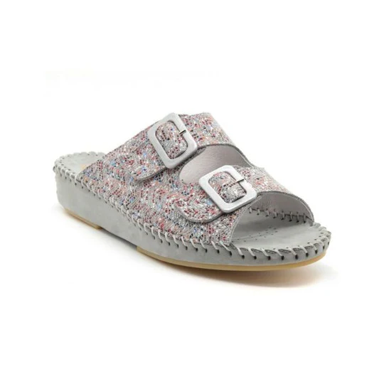 La Plume - Jen Women’s Leather Comfort Slide Sandal
