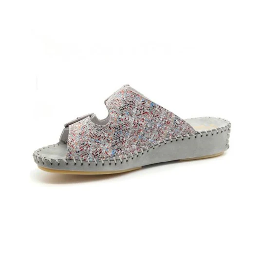 La Plume - Jen Women’s Leather Comfort Slide Sandal