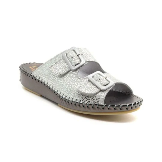 La Plume - Jen Women’s Leather Comfort Slide Sandal